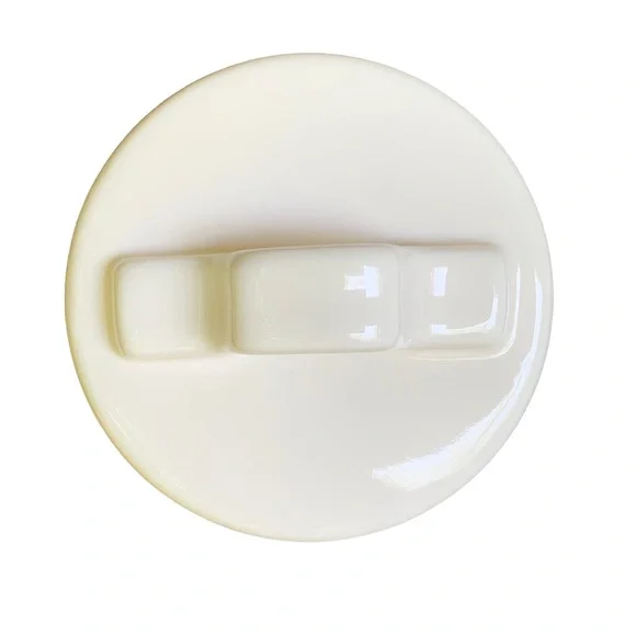 Rae Dunn FETCH Canister Dog Treat Jar White Black Letters Dimples NWT 2017 OG - Picture 9 of 16